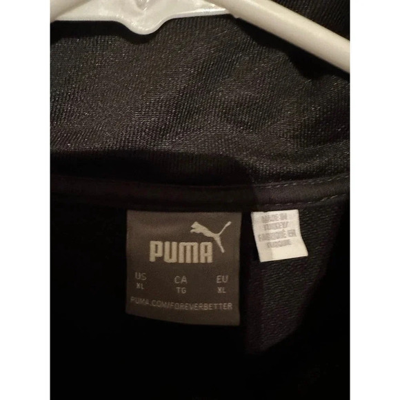 Puma Men's Black & Red Long Sleeve Full Zipped Amsterdam Track Jacket Size XL - Picture 7 of 8